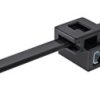 Edge clip, max. bundle Ø 31 mm, PA, heat stabilized, black, (L x W x H) 14 x 10 x 15.5 mm, 150-40593