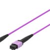 kabel światłowody szklane, Ethernet przemysłowy, do światłowodów Digitus DK-2566-20/4, 1 szt., RJ45, 20 m, fioletowy, cz