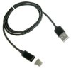 Kabel USB/MicroUSB Magnet. 1m 2,4A z LED mikro magnetyczny czarny