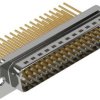 D-Sub plug, 50 pole, standard, equipped, straight, wire-wrap, 09670505607