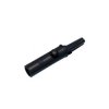 Krokodylek średni plastik z gn. banan. 4mm. czarny / KK1-BK