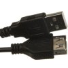 Kabel przedłużający USB 2.0 Typ USB A/USB A, M/Ż czarny 1,8m AK-300200-018-S