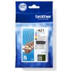 Brother LC421VAL LC421VALDR ink cartridge 4 pc(s) Original Black, Cyan, Magenta