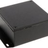 Aluminum die cast enclosure, (L x W x H) 92 x 92 x 42 mm, black (RAL 9005), IP65, 1590WYFBK