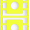 PA device marker, (L x W) 44 x 44 mm, yellow, 20 pcs, 1323580000
