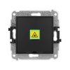 ICON Mechanizm gniazda światłowodowego/optycznego pojedynczego, bez pola opisowego czarny mat 12IGOPBO-1