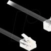 88035 Telephone cable, RJ45 plug > RJ11 plug, black, 1 m