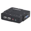 Przełącznik Kvm Vga/Usb 2X1 2-Portowy Z Audio/Mic