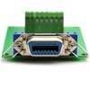 CZH-LABS 14-Pin 0.085" Centronics Female Ribbon Connector Screw Terminal Block Breakout Board.