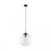 Lampa wisząca z kulistym kloszem z przezroczystego szkła 35cm średnicy ESME 3268 TK Lighting