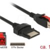 85477 PoweredUSB cable male 24V > 8 Pin, 1 m
