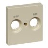 MERTEN SYSTEM M Płytka czołowa oznaczona R/TV+SAT do gniazd antenowych kremowy MTN299844 SCHNEIDER ELECTRIC