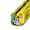 Złączka szynowa 3-przewodowa 10mm2, listwa zaciskowa przewodu ochronnego UK 10-TWIN PE /50szt./