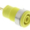 Gniazdo bananowe Żeński Wypustka typ Gniazdo bananowe Żółty 24A Staubli rozmiar 4 mm