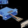 67100 Adapter D-Sub 25 Pin jack > RJ12 jack Mounting kit, blue