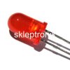 Dioda led 5mm czerwona dyfuz. 80mcd za 10szt