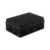 Puszka hermetyczna 190x140x70, 10 dławików, odporna na UV, czarna, IP65,OR-JB-13826/10/B
