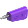 Stäubli 641038-26 LQ-4N-30 jack plug 4 mm pin violet stackable 1 pc