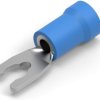 Insulated forked cable lug, 1.25-2.0 mm², AWG 16 to 14, M3.5, blue, 52955