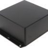 ABS enclosure, (L x W x H) 123 x 123 x 57 mm, black (RAL 9005), IP54, 1591XXUSFLBK