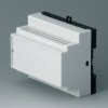 PPO/PC DIN rail enclosure, (L x W x H) 82.4 x 99.2 x 86 mm, light gray/black, B6504116