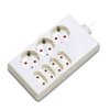 Przedłużacz 3m 3x2P+Sz/4x2p Brilum PS-34B