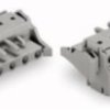 Socket header, 3 pole, pitch 7.5 mm, angled, gray, 231-2203/037-000