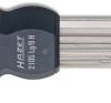 Hazet 2105ALG/10H wewnętrzny sześciokąt Zestaw kluczy trzpieniowych 0.05 cal, 1/16 cal, 5/64 cal, 3/32 cal, 1/8 cal, 5/3