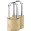 Burg Wächter 29961 CASTLE GUARD Padlock Set 20mm Brass Keyed Alike 2Pieces