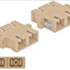 85996 Optical Fiber Coupler SC/SC Duplex 4 pieces beige