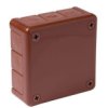 Puszka Natynkowa Pusta 12 Wlotów Viplast Vp-41 Brązowa Ip55 98X98x42mm 041-02