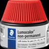 487 15-2 Refill station, Lumocolor non-permanent universal pens, red
