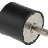 Mocowanie antywibracyjne, M10, Ø 50mm, H 45mm, 154.22 60 Shore A, RS PRO