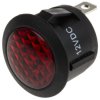 Lampka kontrolna do montażu panelowego 12V dc, czerwona 20.6mm LED Czarny RS PRO