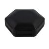 CamdenBoss CBHEX1-06-BK Hex-Box IoT Enclosure 6 Vented Panels Black