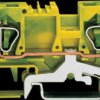 282-907 2-conductor protective earth terminal block, 6 mm², green-yellow