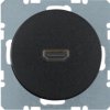 BERKER R.1/R.3 Gniazdo HDMI z przyłączem 90° czarny 3315432045 HAGER