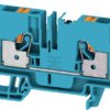 Through terminal block, push-in connection, 6.0 mm², 41 A, 8 kV, blue, 2881510000