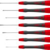 Screwdriver kit, PH0, PH00, PH1, 1.5 mm, 2 mm, 2.5 mm, 3 mm, Phillips/slotted, BL 60 mm, 260PK701