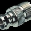 HF adapter, UHF socket/F plug
