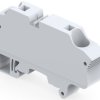 PI spring terminal block, push-in spring connection, 16 mm², 2 pole, 76 A, 8 kV, gray, 1SNK712010R0000