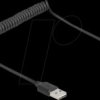 90133 Coiled Cable EASY-USB 2.0 Type-A male to USB Type-C™ male 0.5 m
