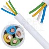 Kabel alarmowy YTDY 4x0,5mm biały 100V domofonowy drut Elektrokabel