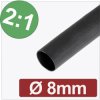 Quadrios 24CA265 Heatshrink Black 8 mm 4 mm Shrinkage 2:1 Sold per metre