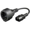 Adapter Zasilania Iec320 C14 Na Schuko F Gniazdo 23Cm
