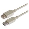 L-Com Kabel USB Żeńskie Złącze A USB Złącze B USB typu A Męski dł. 1 m USB 2.0 kolor: Jasnoszary