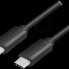 CU0128 USB 3.2 Gen 2 Type-C cable, C/M to USB-C/M, PD, black, 0.5 m