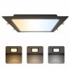 Oprawa podtynkowa downlight LED, 30W, 3000lm, IP20, CCT, kwadratowa, czarna, ALEXIS-SQ HOROZ