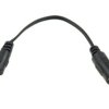 Adapter DC, gniazdo 2,1x5,5 wtyk 1,7x4,0; kabel 10cm