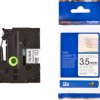 Labelling tape cartridge, 3.5 mm, tape white, font black, 8 m, TZE-N201